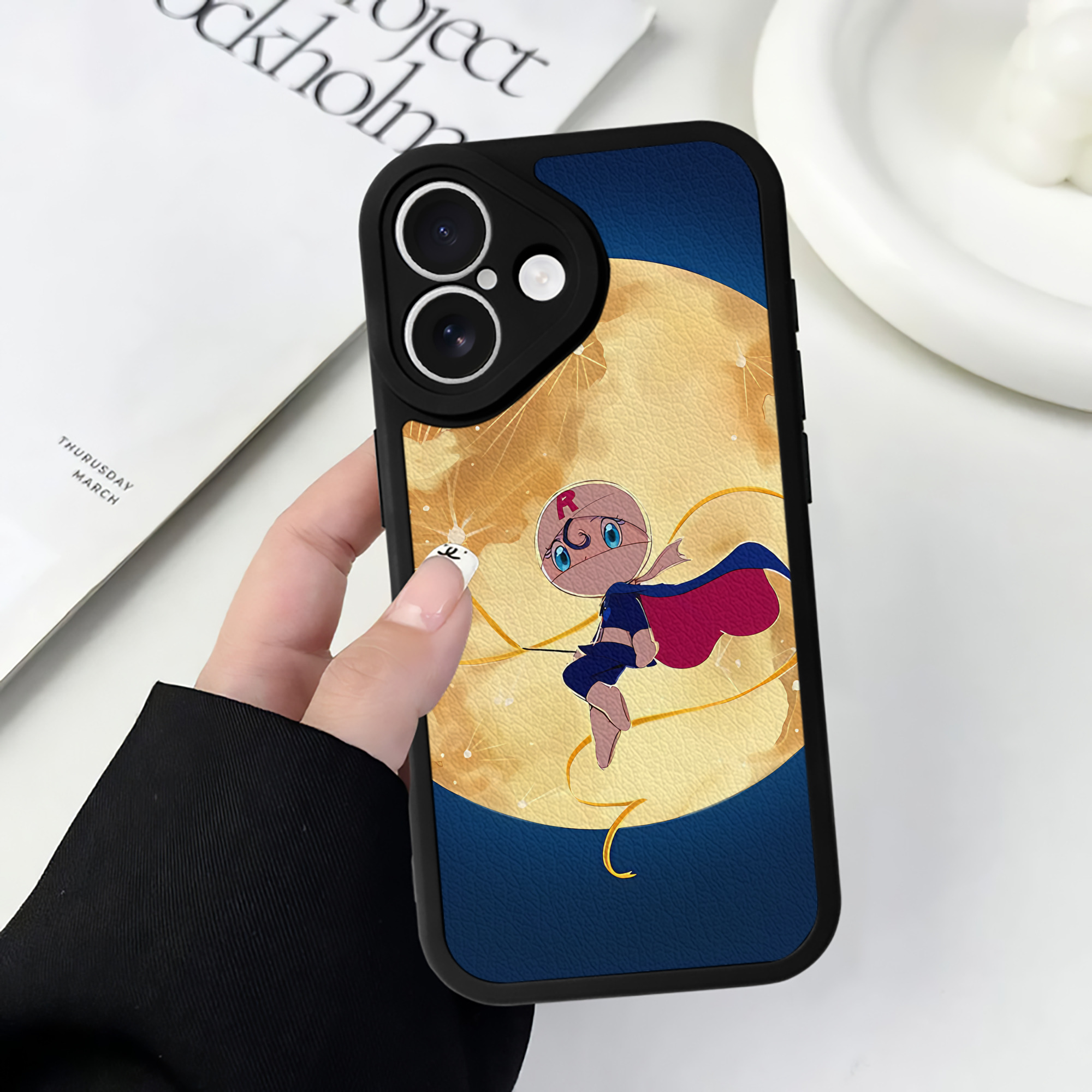 （画像用） アンパンマン Anpanman 【iPhone 16シリーズ対応】シリコンスマホケース（レザー調） 材質：シリコン